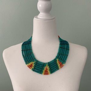 Boho Tribal Beaded Necklace